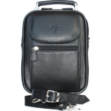 MÇ Deri MÇ Dana Derisinden Üretilmiş Orta Boy Erkek El ve Omuz Askılı Çanta 24x18x11CM Sezonsuz