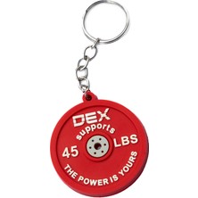 Dex Supports Fitness Ağırlık Plakası Minyatür Anahtarlık Silikon Model