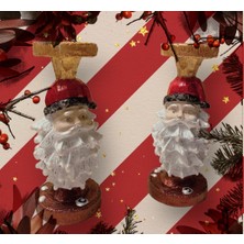 1001 Fırça Polyester Noel Baba Mumluk 2'li Set