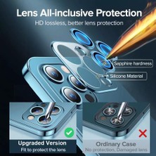 Dexmon iPhone 14 Pro Max Kılıf 3D Kamera ve Lens Mercek Korumalı Ultra Lüks Razer Plating Case
