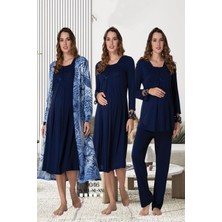 Effortt Lacivert Hamile Lohusa Set