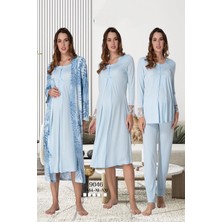 Effortt Mavi Hamile Lohusa Set