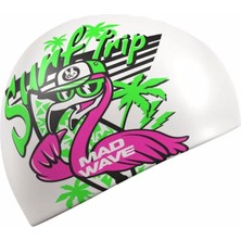 Mad Wave Flamingo Desenli Silikon Çocuk Bonesi 6-12 Yaş