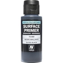 Vallejo 73660 60 ml. Gloss Black Primer, Astar Model Boyası