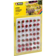 Noch 7035 Çiçek Öbekleri, Kırmızı, 6 Mm. 42 Adet Diorama Malzemesi