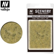 Vallejo SC412 Dark Beige, 6 Mm. Manzara Serisi Hazır Çim Dokusu