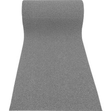 ABK PLASTİK Kıvırcık Gri Paspas 100  cm Kaymaz Yolluk Kaydırmaz Halı