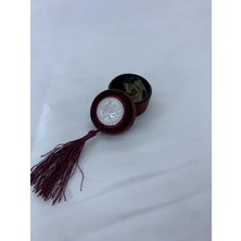 Sırmalı Çeyiz Kına Geceleri Için 20 Adet Kadife Kına Kutusu Bordo Hediyelik