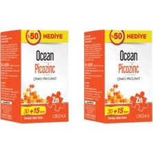 Ocean Picozinc Çinko Pikolinat 15 Mg 45 Tablet x 2 (90 Tablet)