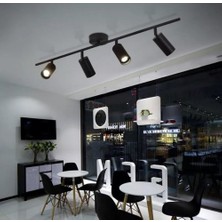 Demet Habek My Lights Mylights LED Spot LED Avize Siyah 4lü Avize Günışığı LED Ampullü