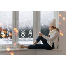  Yılbaşı Temalı Cam ve Duvar Sticker(Etiket) Süsü