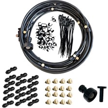 Royal Love Misto Soğutma Sistemi Kiti Su Sprey Yaz Sis Soğutma Kiti Veranda Misters Siyah 12M 116PIECES (Yurt Dışından)