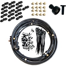 Royal Love Misto Soğutma Sistemi Kiti Su Sprey Yaz Sis Soğutma Kiti Veranda Misters Siyah 12M 116PIECES (Yurt Dışından)