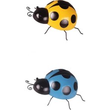 Royal Love 2 Mini Metal Ladybug Çit Askı Duvar Asılı Açık Bahçe DEKOR10CM (Yurt Dışından)