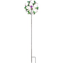 Royal Love Metal Yel Değirmeni Bahis Açık Bahçe Çim Sanat Dekor Rüzgar Spinner Süsleri 40 cm Sinek Kuşları (Yurt Dışından)