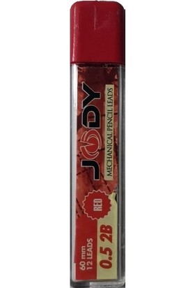 Jody Mekanik Versatil Kalem Ucu 2b 0.5 mm Kırmızı 2'li