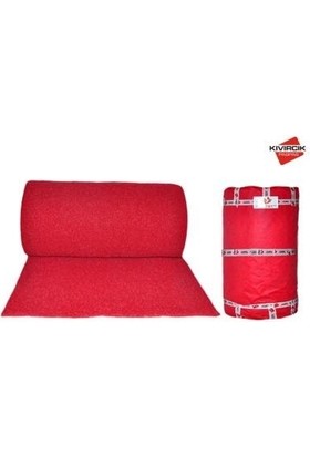 Abk Kıvırcık Kırmızı Paspas 120 cm Kaymaz Yolluk Kaydırmaz Halı