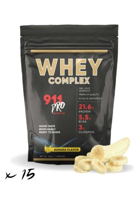 911 Pro Nutrition Whey Complex Protein Tozu Muz Aromalı 15'li 33 gr