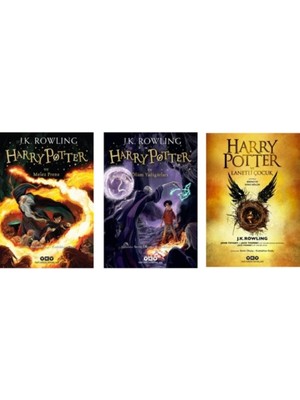 Harry Potter Serisi 3 Kitap 6. 7. 8. Kitaplar - Melez Prens - Ölüm Yadigarları - Lanetli Çocuk