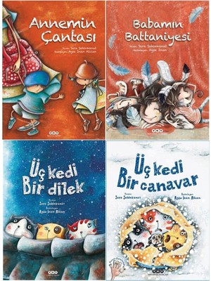Annemin Çantası + Babamın Battaniyesi + Üç Kedi Bir Dilek Üç + Kedi Bir Canavar 4'lü Set