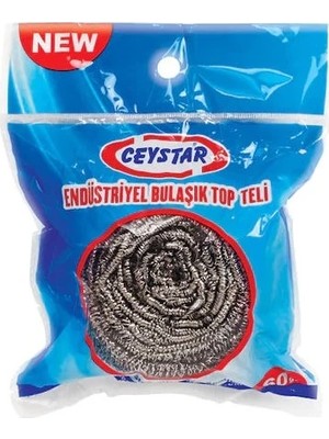 Ceystar Büyük Boy Endüstriyel 60 gr Çelik Bulaşık Ovma Teli