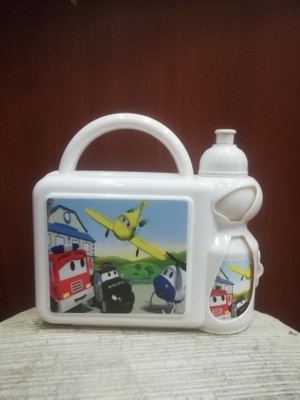Kitchen Chef Çanta Modelli Suluk ve Çocuk Beslenme Kabı Krem