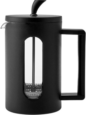 Karaca Cam Leya Kaşık Hediyeli Borosilikat Cam French Press 600 Ml 600 ml ve üzeri Siyah