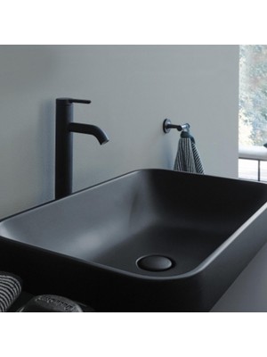 Turavit Loft Çanak Lavabo Siyah 40X60 cm LFT0707S