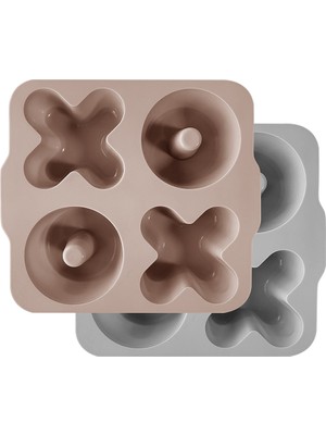 Oioi Xoxo 2'li Kek Kalıbı - Bubble Beige/powder Grey