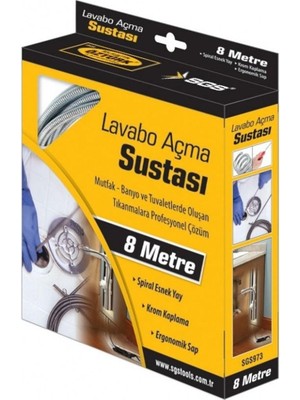 Sgs 8 Mt Lavabo Açma Sustası Lavabo Açacağı
