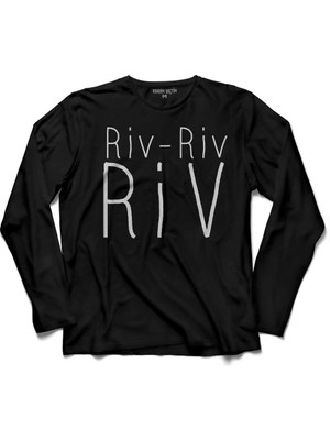 Kendim Seçtim Riv Riv Riv Rivrivriv Kemençe Horon Karadeniz  Uzun Kollu Tişört Baskılı Çocuk T-Shirt