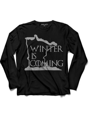 Kendim Seçtim Game Of Thrones Got Winter Is Coming  Uzun Kollu Tişört Baskili Çocuk T-Shirt