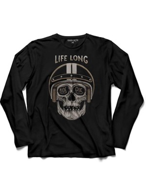 Kendim Seçtim Life Long Togother Rıde Ir Dıe Ölüm Yarışı  Uzun Kollu Tişört Baskılı Çocuk T-Shirt