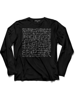 Kendim Seçtim Matematik Denklemi Intihar Eınsteın Problem  Uzun Kollu Tişört Baskılı Çocuk T-Shirt