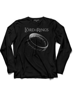 Kendim Seçtim Yüzüklerin Efendisi Yüzüğü Lord Of The Rings  Uzun Kollu Tişört Baskılı Çocuk T-Shirt