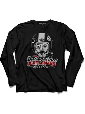 Kendim Seçtim Centilmen Sürücü Gentleman Rıde Drıver  Uzun Kollu Tişört Baskılı Çocuk T-Shirt