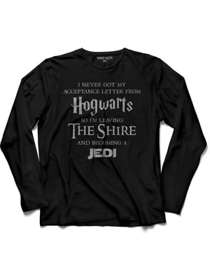 Kendim Seçtim Star Wars Jedı I Never Got My Acceptance Letter  Uzun Kollu Tişört Baskılı Çocuk T-Shirt