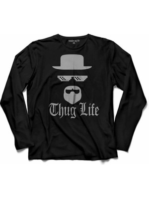 Kendim Seçtim Breaking Bad Thug Life  Uzun Kollu Tişört Baskılı Çocuk T-Shirt
