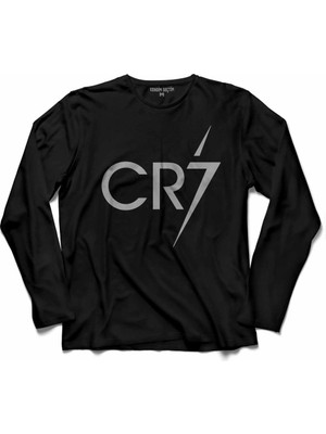 Kendim Seçtim Cristiano Ronaldo Cr7 Juventus Forma Altın Top 4  Uzun Kollu Tişört Baskılı Çocuk T-Shirt