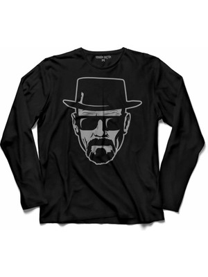 Kendim Seçtim Breaking Bad Silüet Sılhouette  Uzun Kollu Tişört Baskılı Çocuk T-Shirt