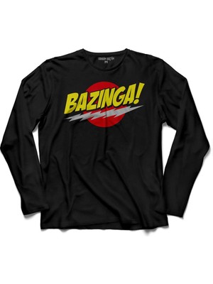 Kendim Seçtim Bazinga Şaka The Bıg Bang Theory Sheldon Cooper 2 Kollu Tişört