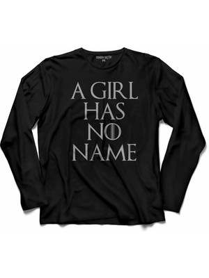 Kendim Seçtim Game Of Thrones A Girl Has No Name  Uzun Kollu Tişört Baskili Çocuk T-Shirt