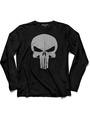 Kendim Seçtim The Crazy Punısher Cezalandırıcı Frank Castle  Uzun Kollu Tişört Baskılı Çocuk T-Shirt