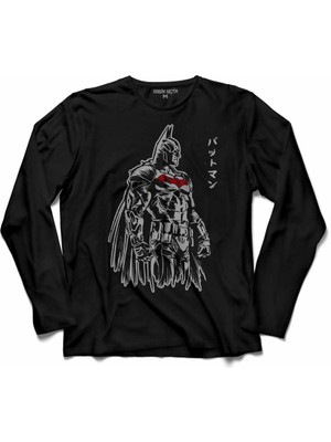 Kendim Seçtim Batman Inc Dark Knight Kara Şovalye Betmen 2  Uzun Kollu Tişört Baskılı Çocuk T-Shirt