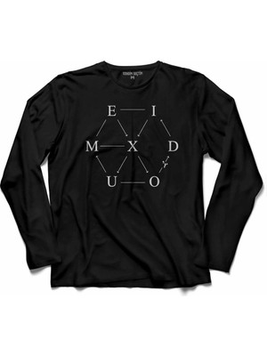 Kendim Seçtim Exo Planet Logo  Uzun Kollu Tişört Baskılı Çocuk T-Shirt