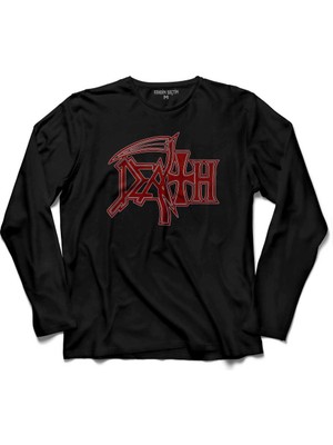 Kendim Seçtim Death Life Wıll Never Last Metal Band Metallıca  Uzun Kollu Tişört Baskılı Çocuk T-Shirt