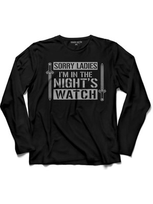 Kendim Seçtim Game Of Thrones Sorry Ladıes Im In The Nıghts 2  Uzun Kollu Tişört Baskılı Çocuk T-Shirt