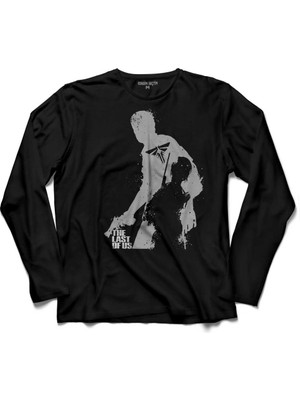 Kendim Seçtim The Last Of Us Joel Vs Elite Logo  Uzun Kollu Tişört Baskılı Çocuk T-Shirt