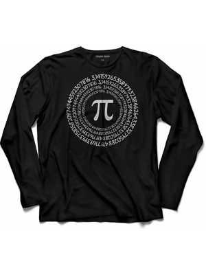 Kendim Seçtim Pi Sayısı Günü 3,14  Uzun Kollu Tişört Baskılı Çocuk T-Shirt