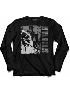 Kendim Seçtim Guns N Roses Use Your Illusıouns B  Uzun Kollu Tişört Baskılı Çocuk T-Shirt